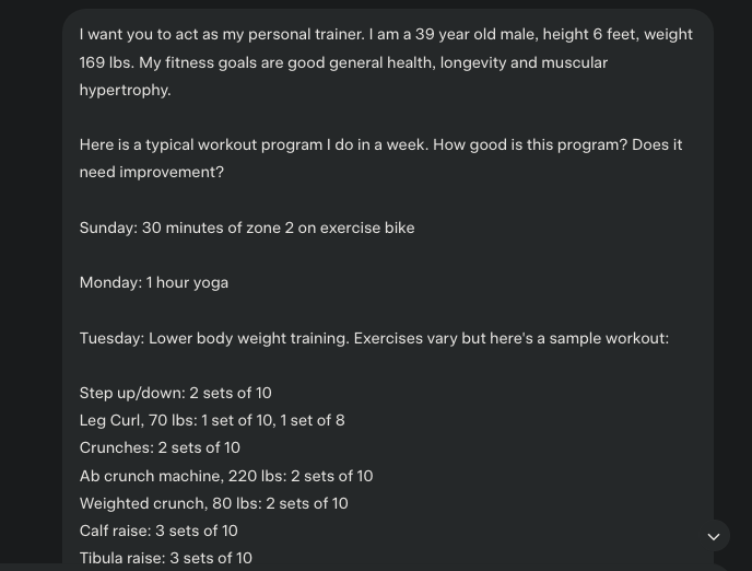 Using Grok as My Personal Trainer – Tremendous